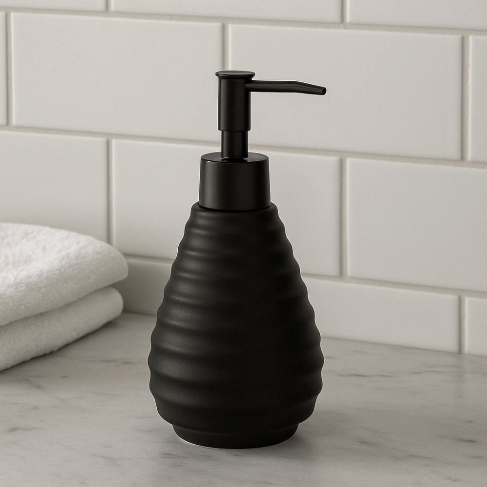 Porta Sabonete Líquido Colmeia Wolff - Preto