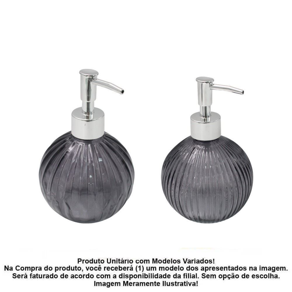 Porta Sabonete Líquido Redondo Sortido Havan Casa 450Ml - Preto 