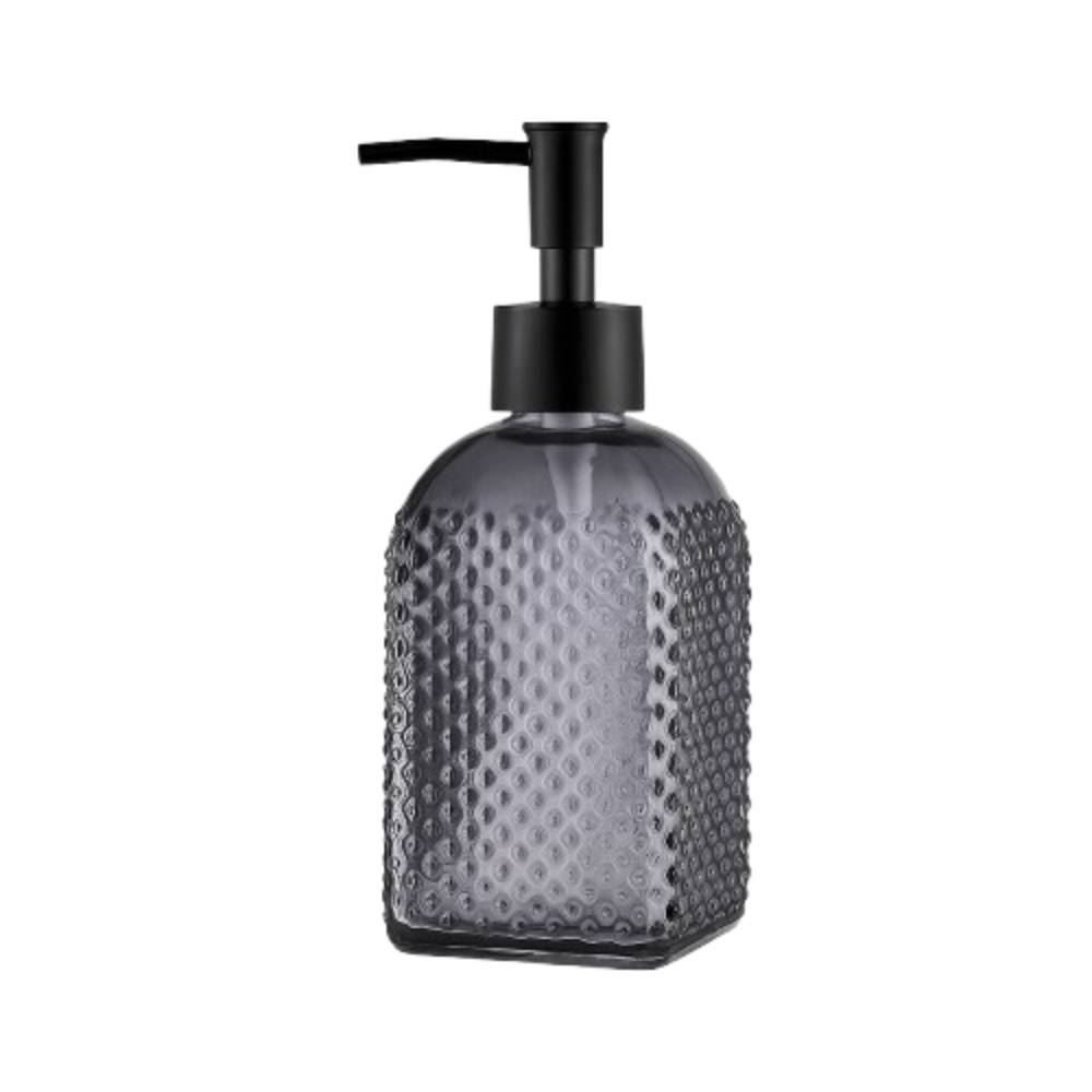 Porta Sabonete Líquido Premium Quadrado Preto Uz - 400ML