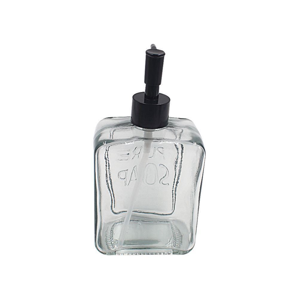 Porta Sabonete Líquido Quadrado Havan Casa 570 Ml - Cinza