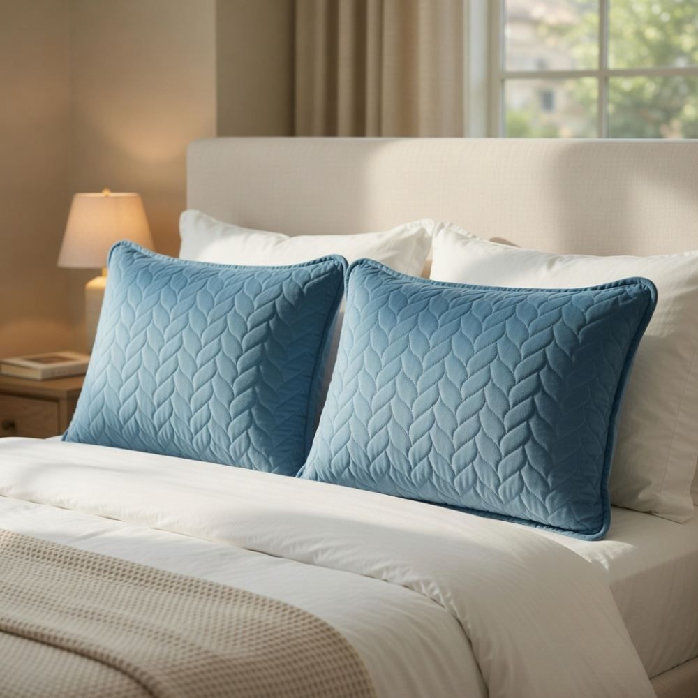 Porta Travesseiro Napoli Matelado 50Cm X 70Cm Havan Casa - Azul 2