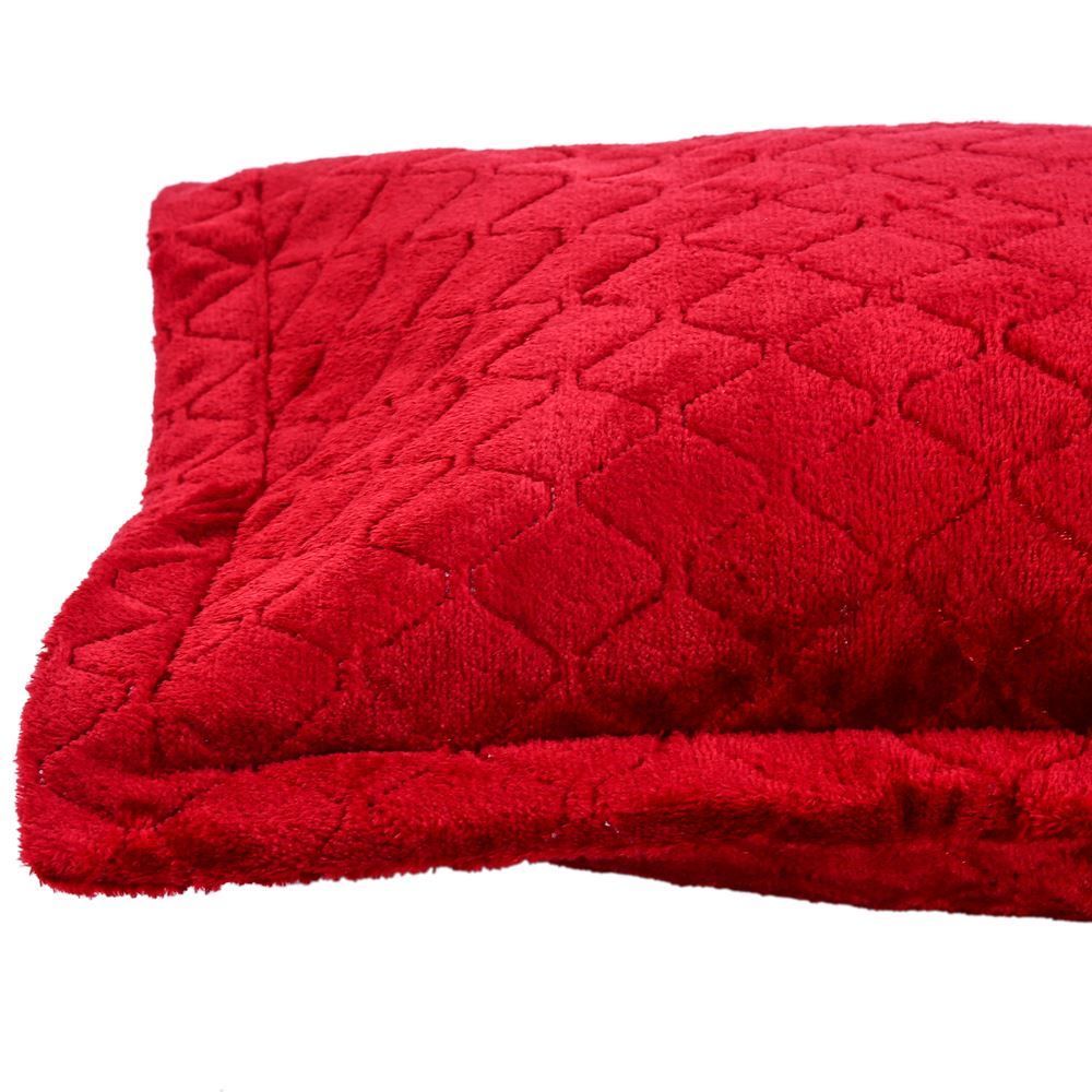 Porta Travesseiro Plush Provence Havan Casa - Vinho Tinto