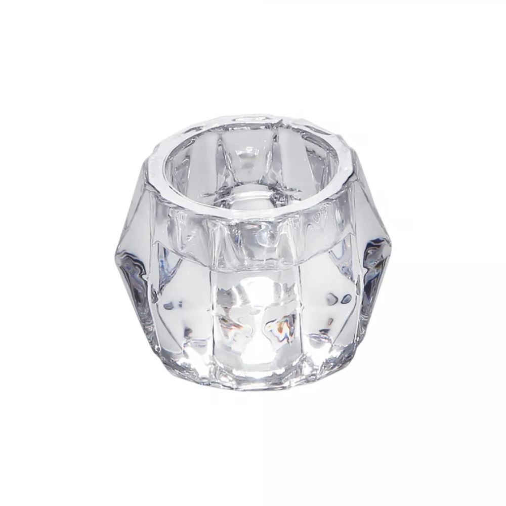 Porta Velas De Vidro Rojemac 7Cm - Transparente