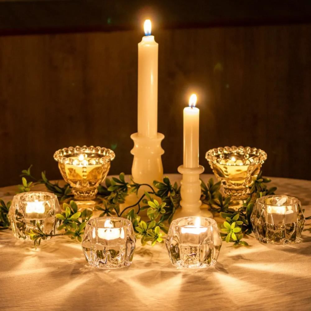 Porta Velas De Vidro Rojemac 7Cm - Transparente