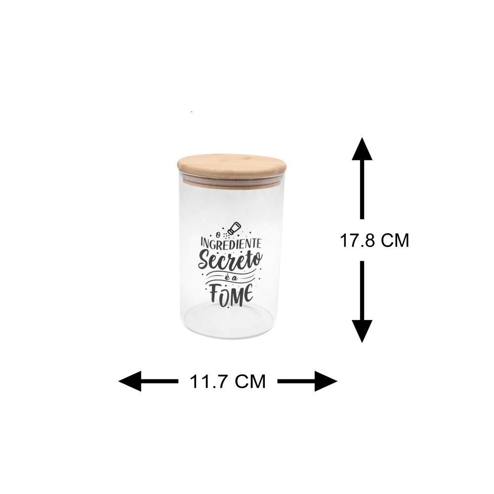 Pote De Vidro Com Tampa Em Bambu 1,3 Litro - Havan Casa