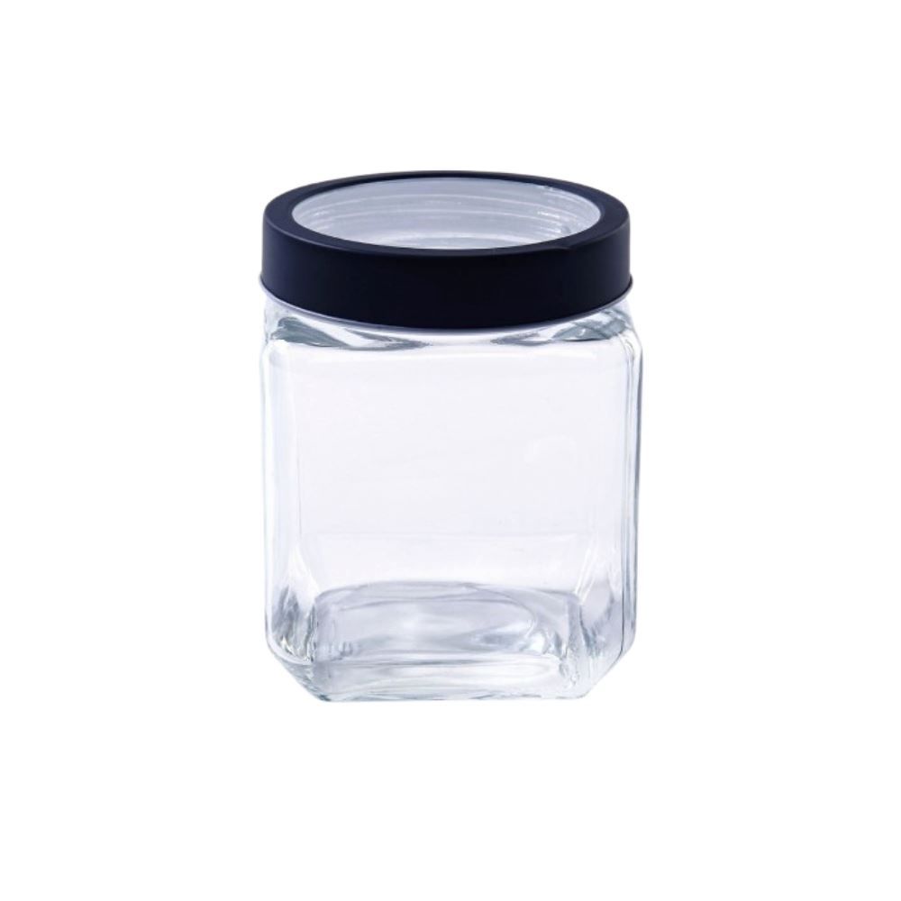 Pote De Vidro Com Tampa Gastro Lyor 1,2L - Preto