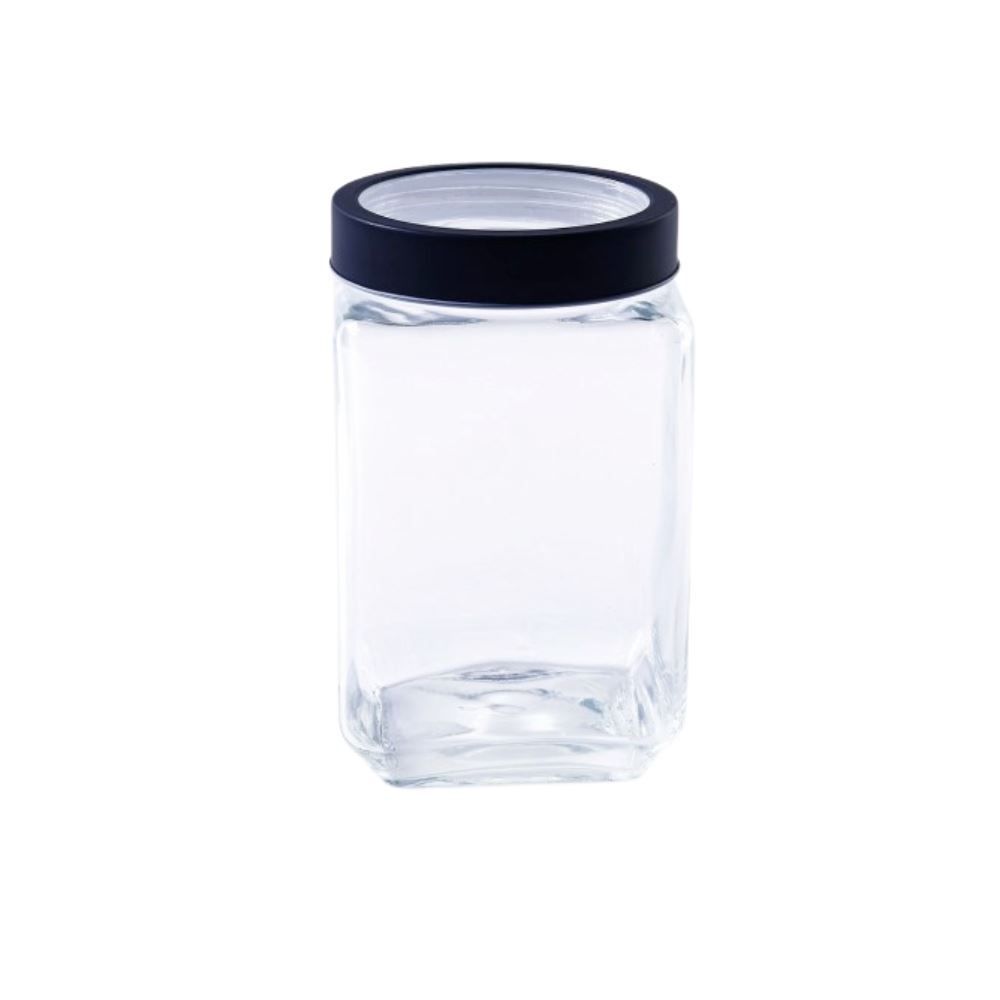 Pote De Vidro Com Tampa Gastro Lyor 1,7L - Preto