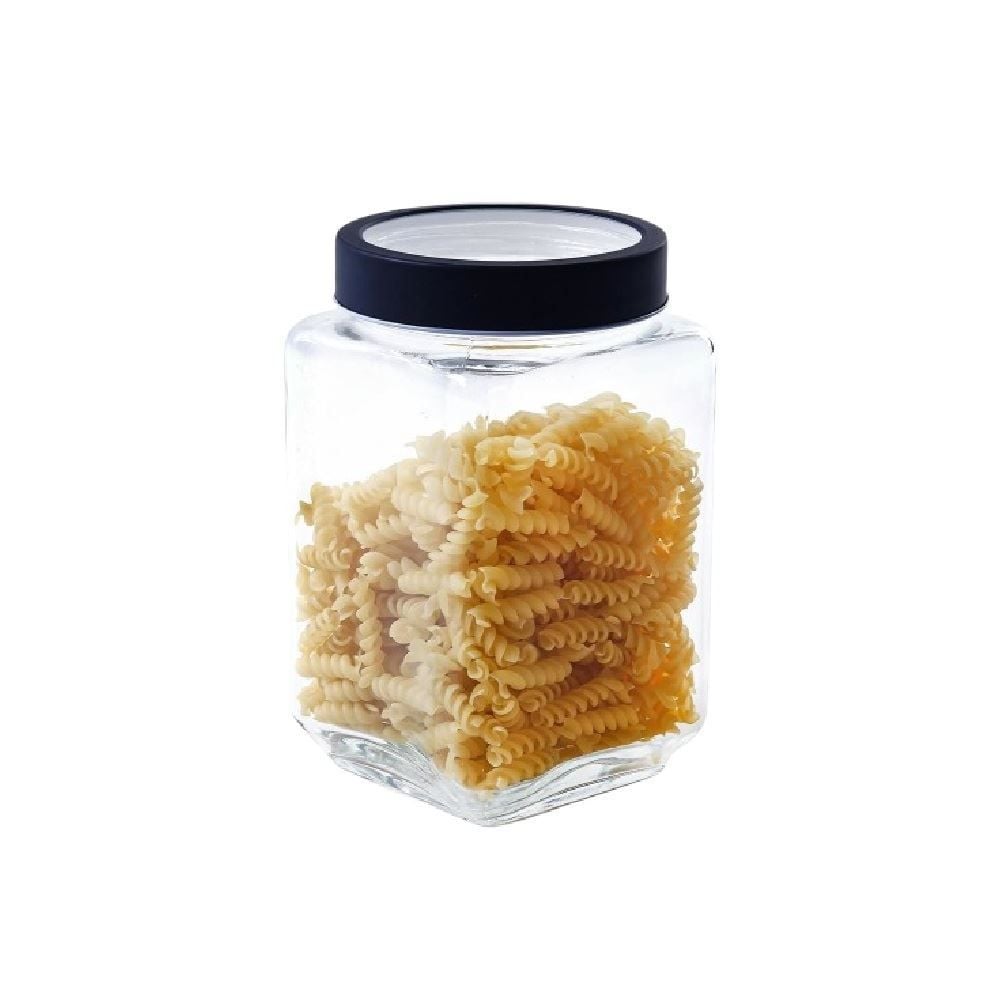 Pote De Vidro Com Tampa Gastro Lyor 1,7L - Preto