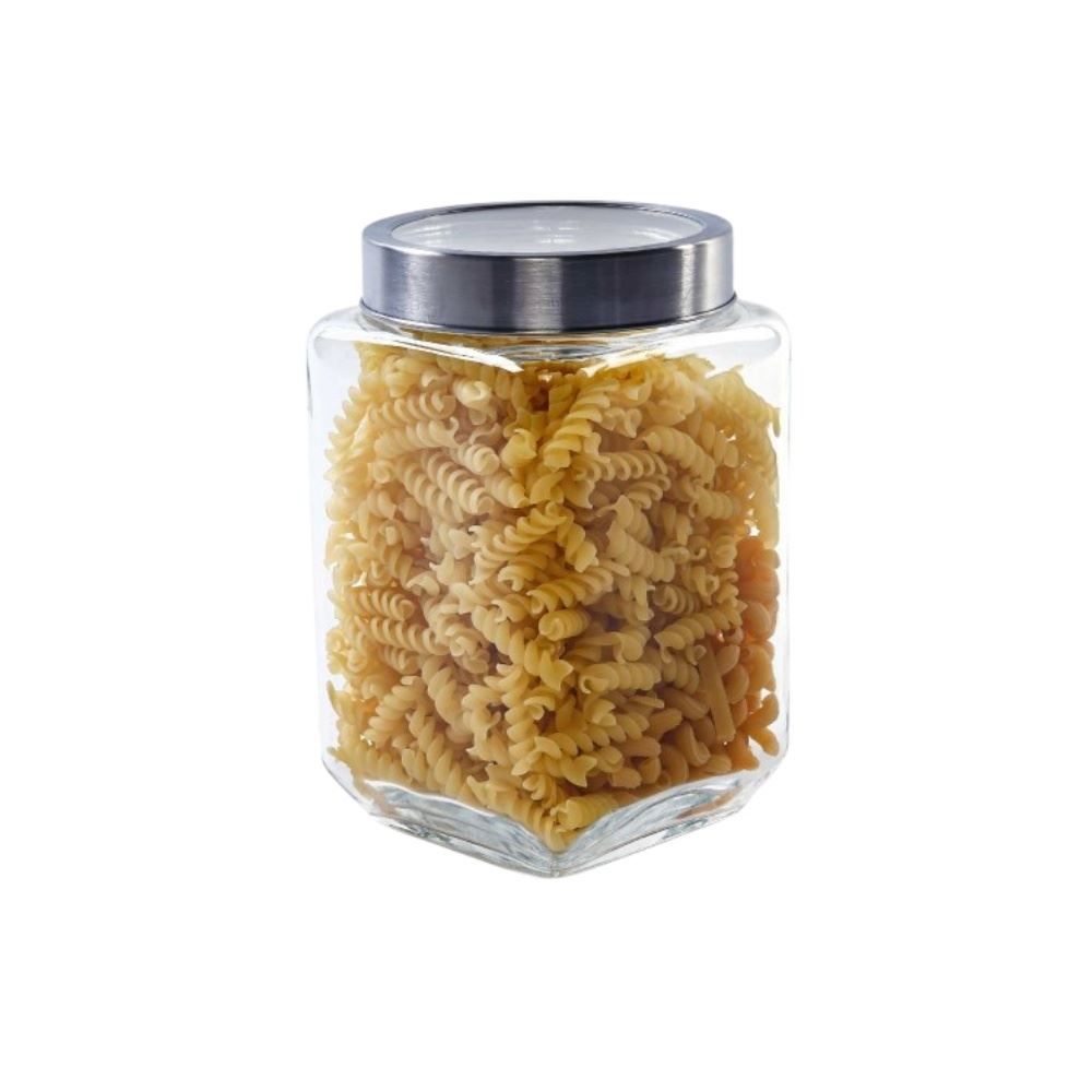 Pote De Vidro Com Tampa Gastro Lyor 1,7L - Prata