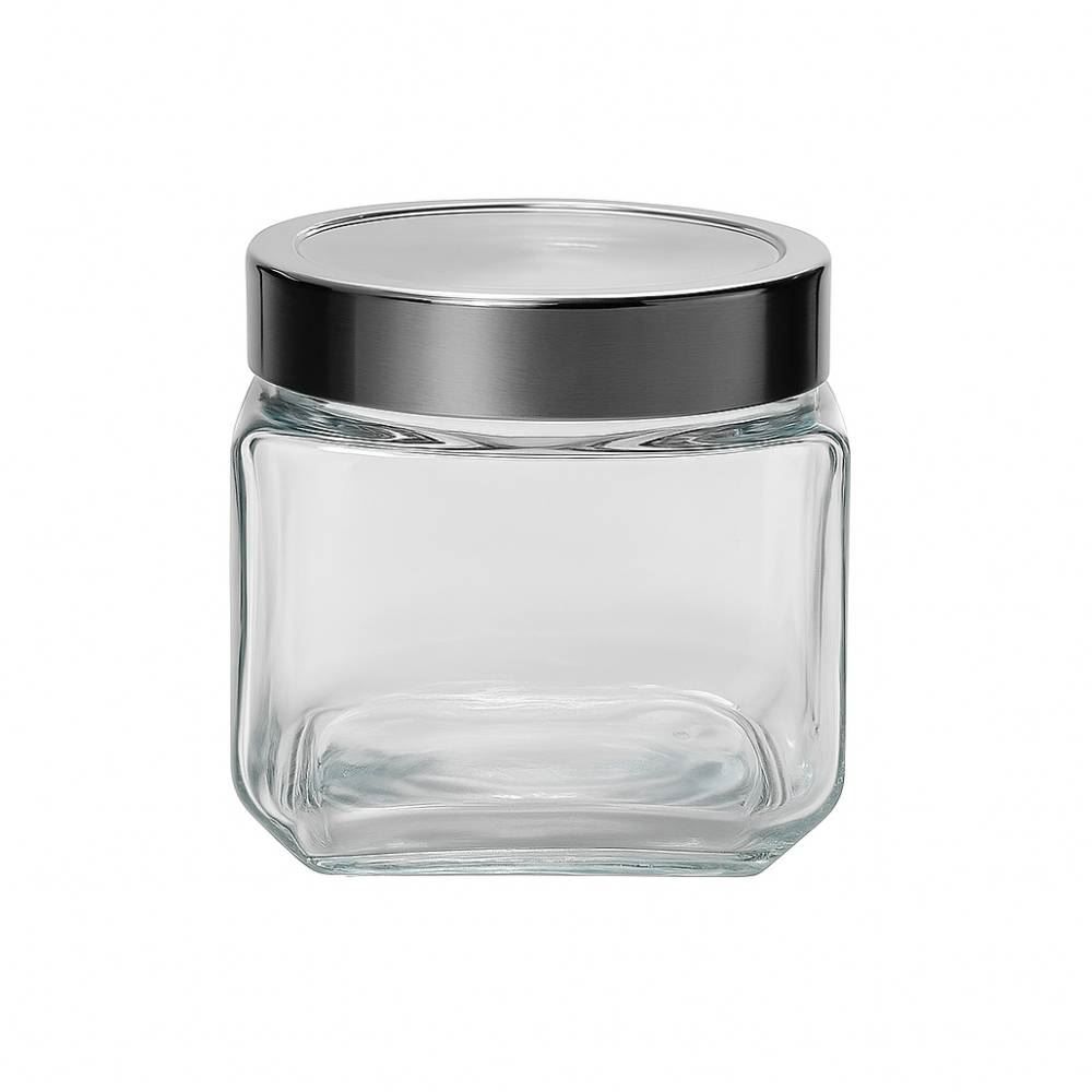 Pote De Vidro Hermético Quadrado 750Ml - Havan Casa