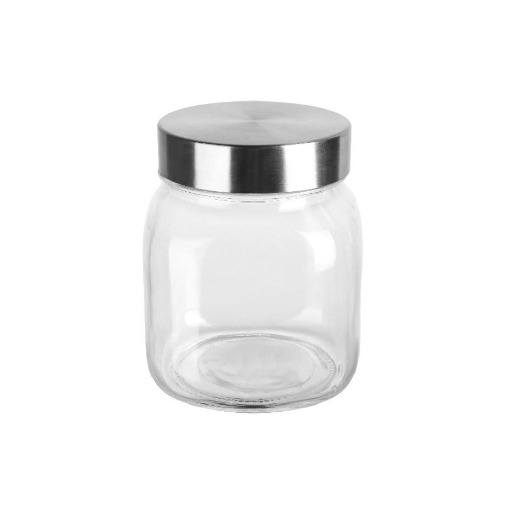 Pote De Vidro Quadrado Havan Casa 1 Litro - Vidro Transparente