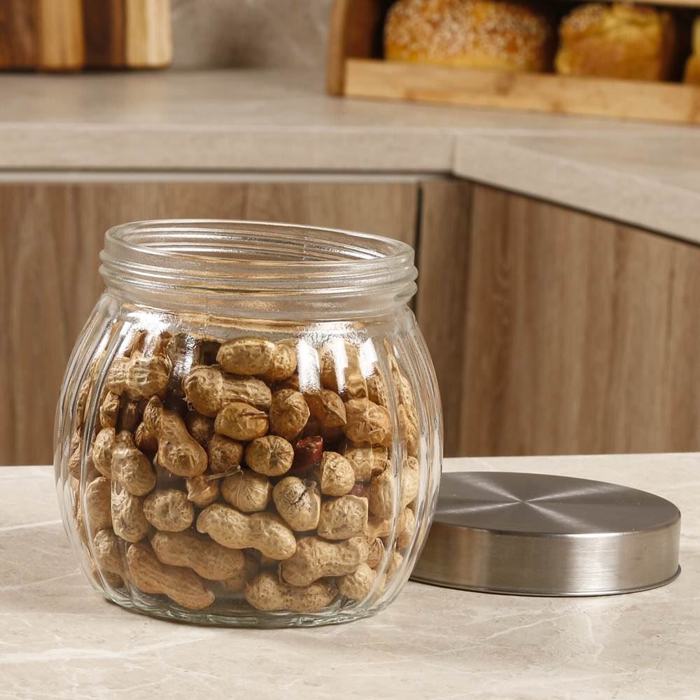 Pote De Vidro Redondo Com Tampa Havan Casa - 800ml