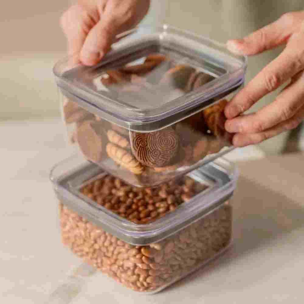 Pote Hermético Block Ou 1 Litro - Transparente