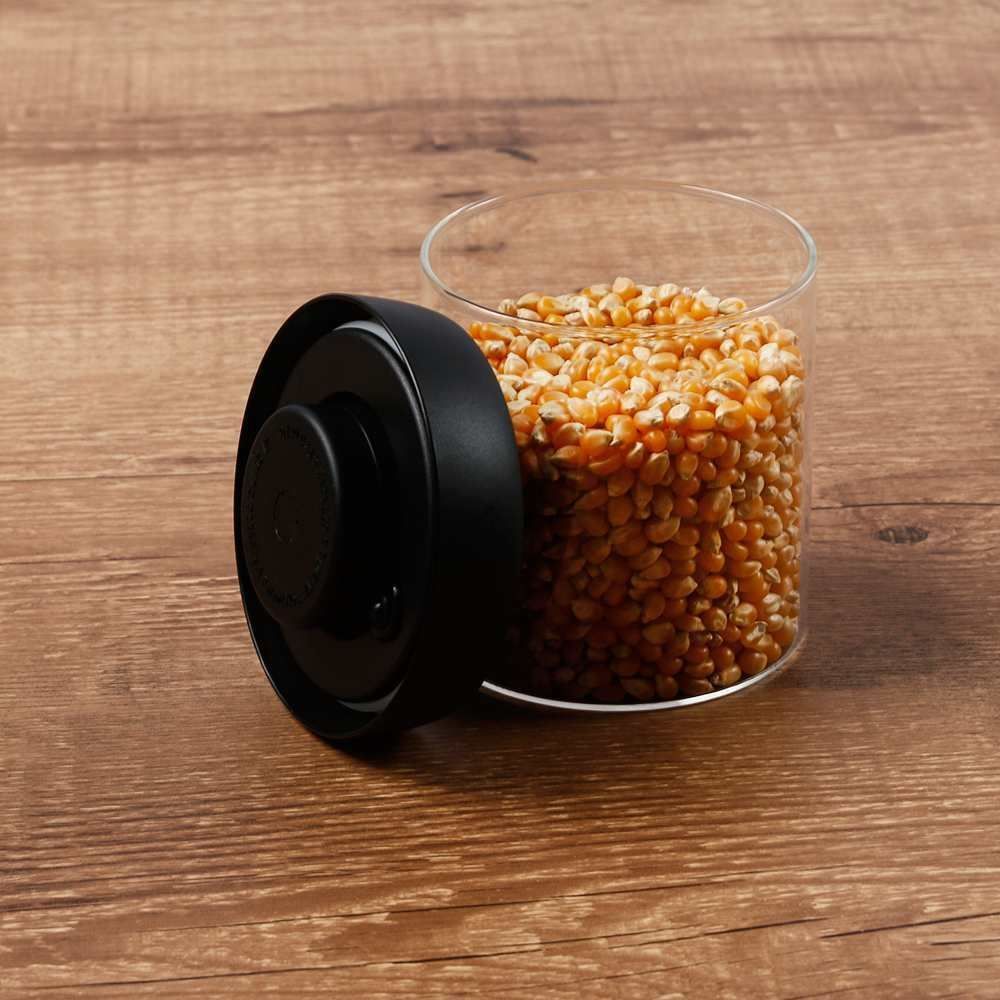 Pote Hermético Com Tampa A Vácuo Havan Casa 500Ml - Preto 