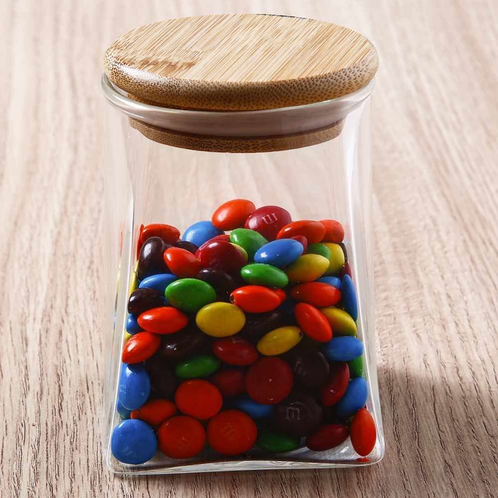 Pote Hermético Com Tampa De Bambu Havan Casa 350Ml - Vidro