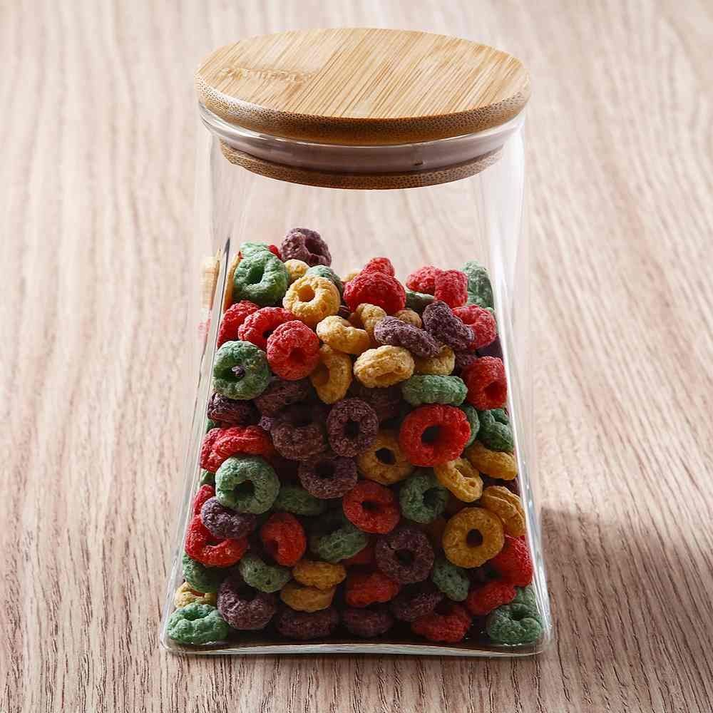 Pote Hermético Com Tampa De Bambu Havan Casa 750Ml - Vidro