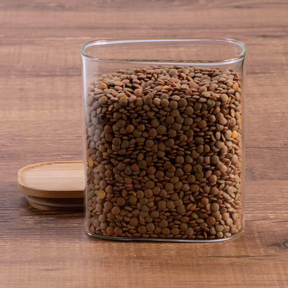 Pote Hermético Retangular Com Tampa Havan Casa 1,04 Litros - Bambu