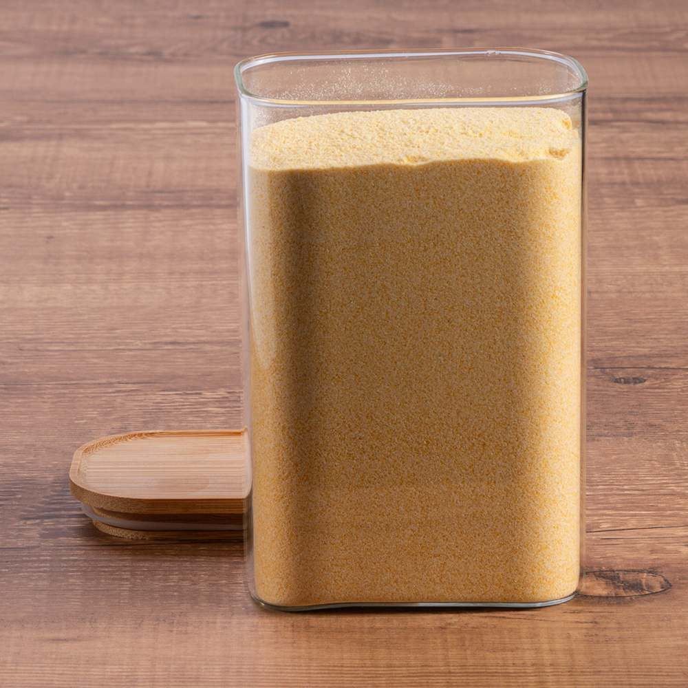 Pote Hermético Retangular Com Tampa Havan Casa 1,3 Litros - Bambu