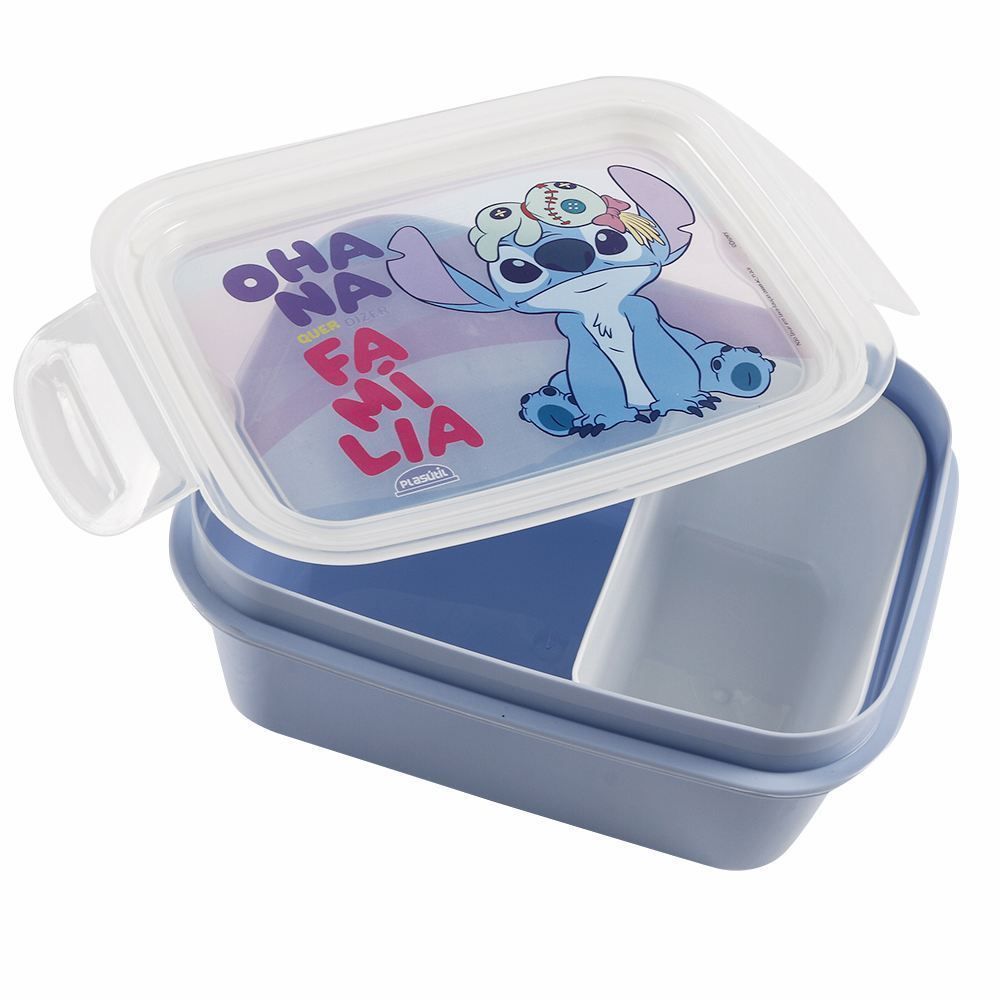 Pote Marmita Com Trava Stitch Plasútil 850Ml - Stitch