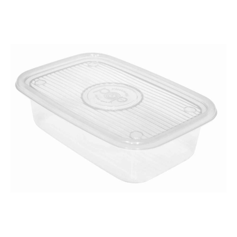 Pote Pop Rentangular Plasútil 1,2 Litros - Transparente