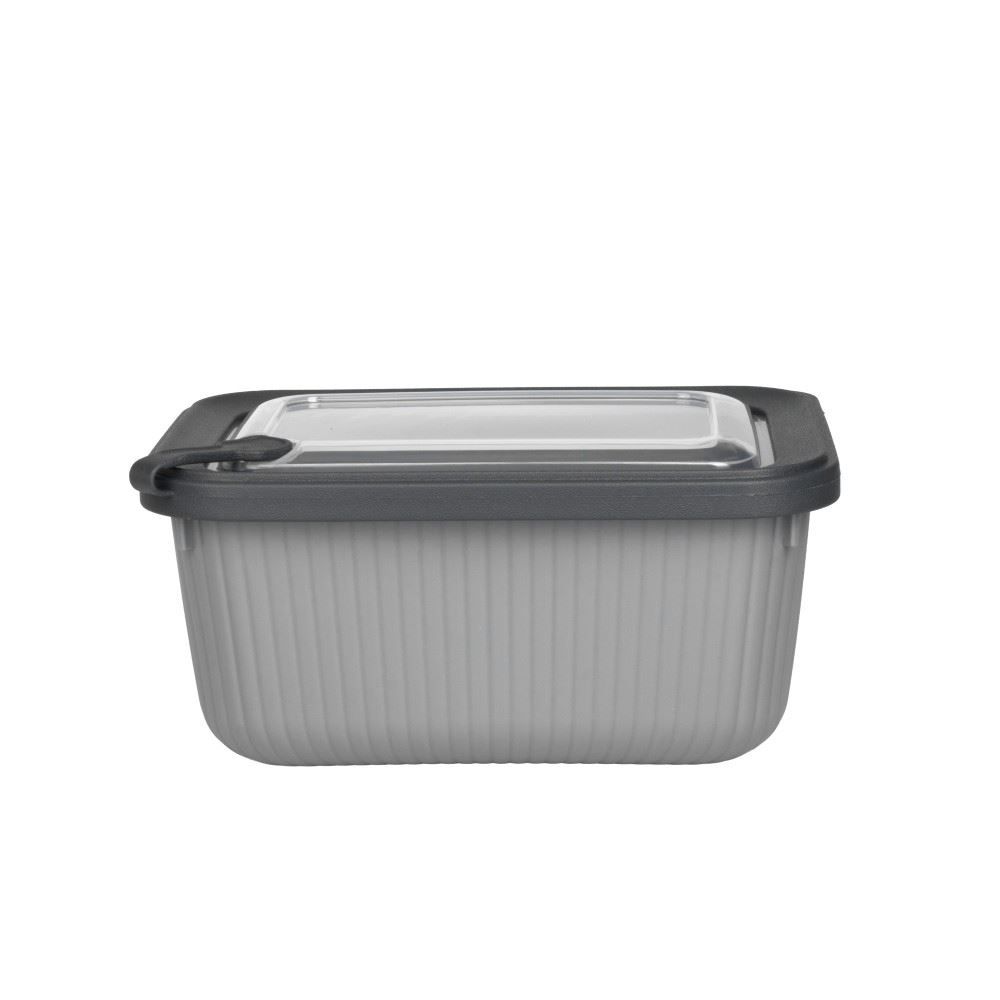 Pote Retangular Camerata Havan Casa 1,500Ml - Cinza