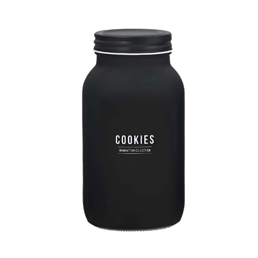 Pote Vidro Cookies Manhattan Hauskraft 950Ml - Preto