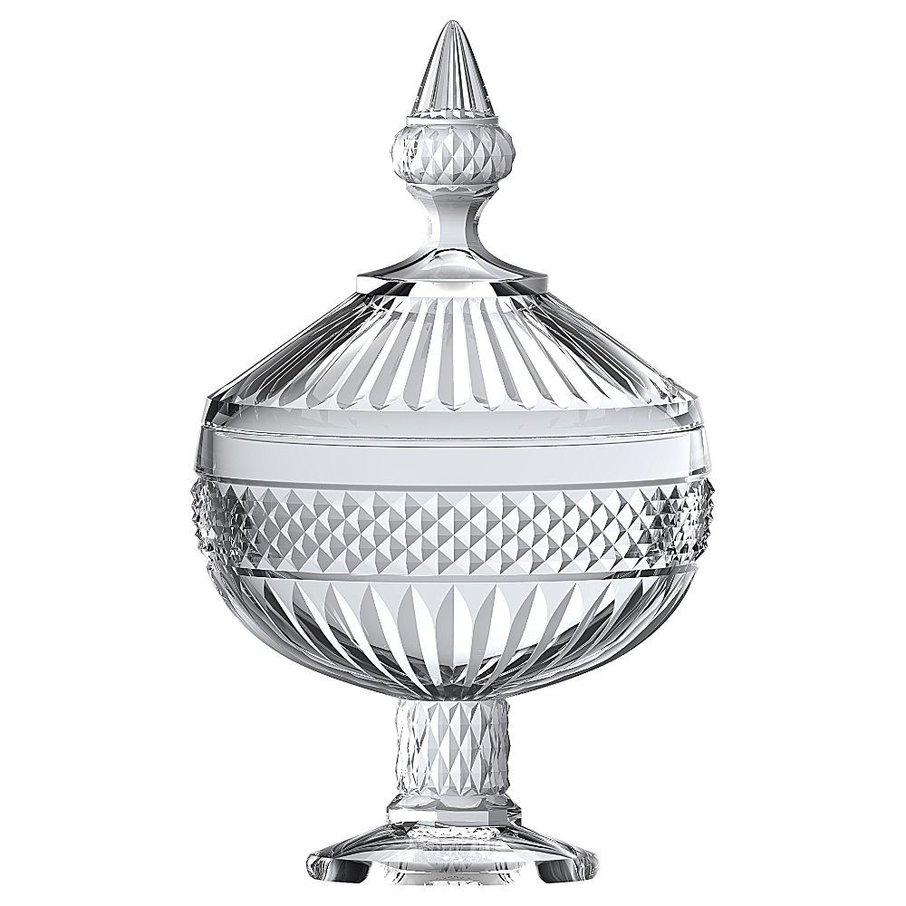 Potiche Palace Em Cristal L Hermitage Com Pé D12xa21,2Cm