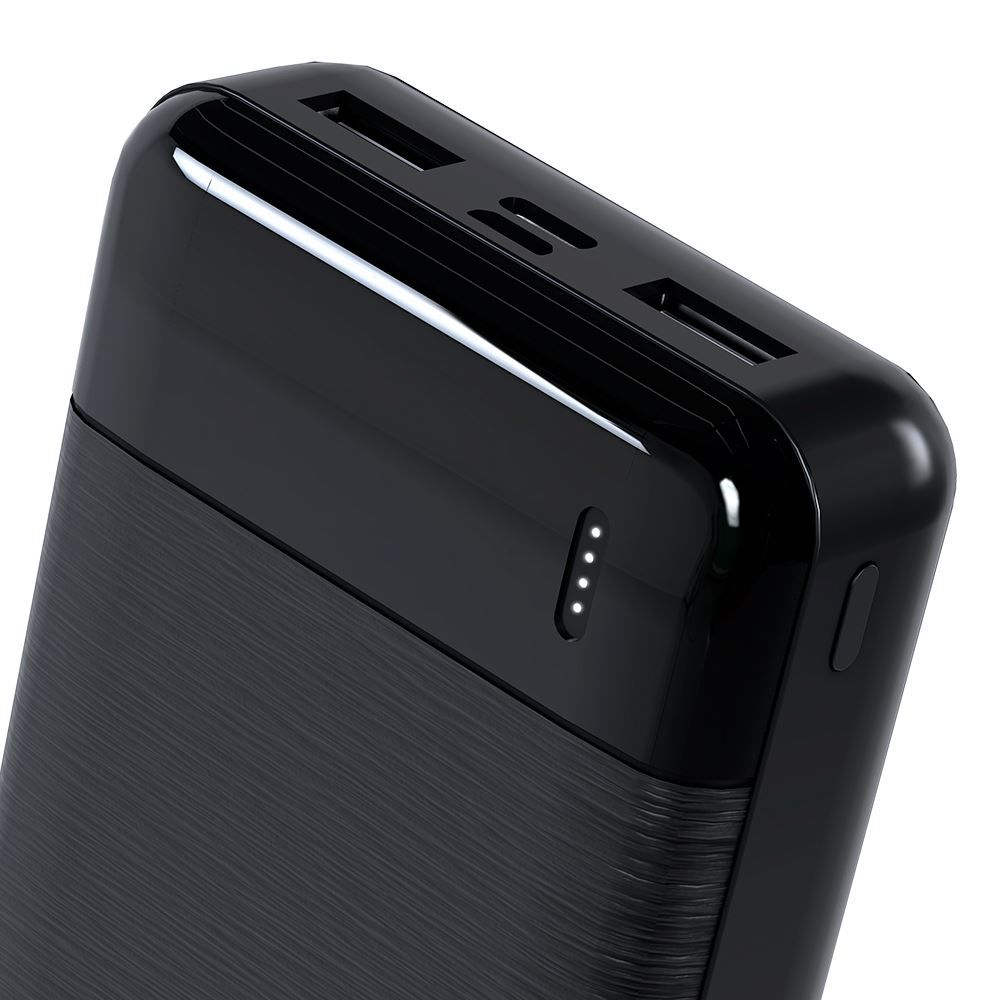Power Bank 14500Mah com Led Indicador Elg  Preto Leve e Compacto