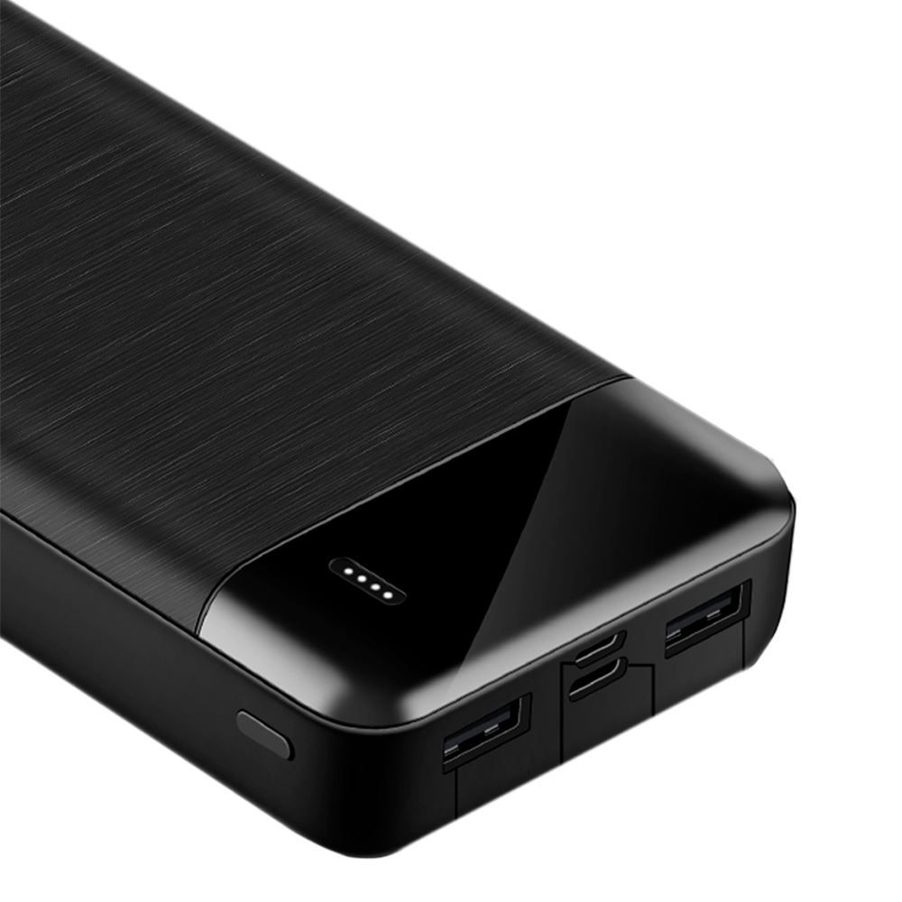 Power Bank 14500Mah com Led Indicador Elg  Preto Leve e Compacto