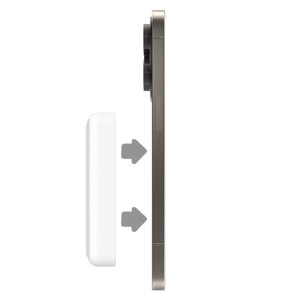 Power Bank Wireless 5000Mah Elg Branco Leve e Compacto