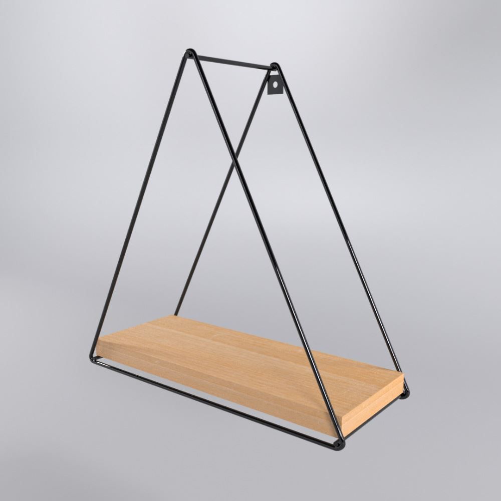 Prateleira Triangular Estilo Dicarlo - Pinus