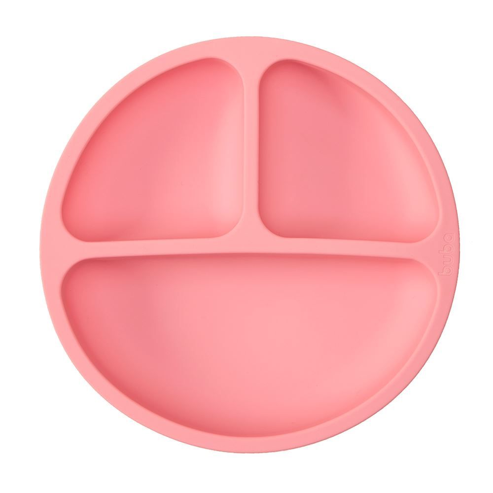 Pratinho De Silicone Com Ventosa Buba - Rosa Claro