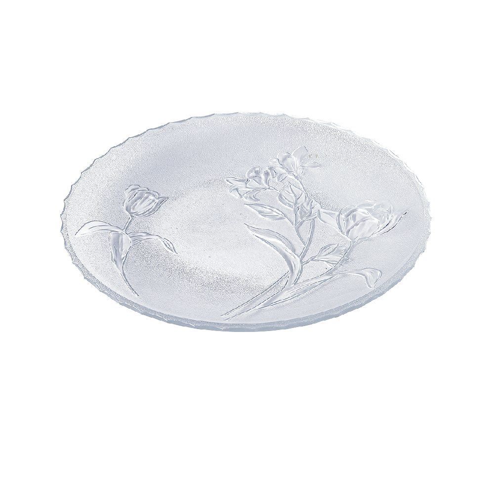 Prato De Bolo Bella Fiore Havan Casa 30 Cm - Transparente