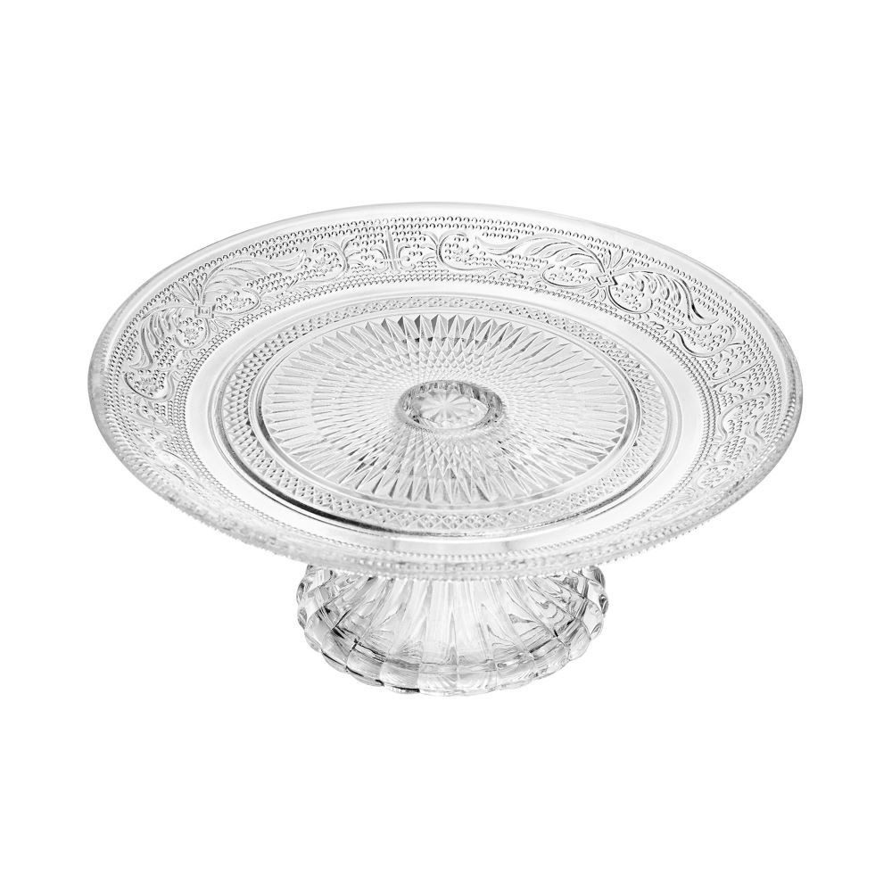 Prato De Bolo Com Pé Angel 25,5Cm Lyor