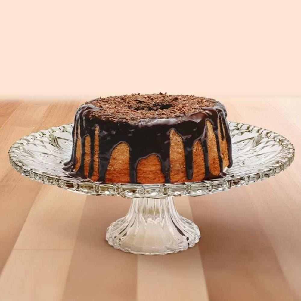 Prato De Bolo Com Pé Havan Casa 30Cm - Vidro Transparente 