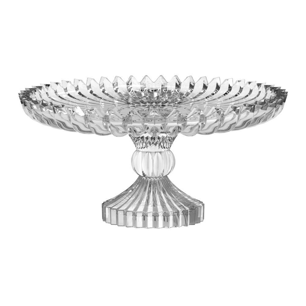 Prato De Bolo Com Pé Monaco Havan Casa 29,5Cm - Transparente