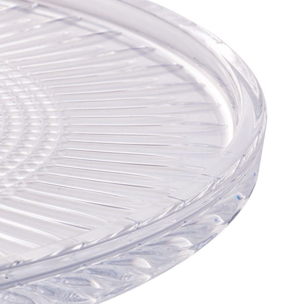 Prato De Bolo Queen Wolff 32 Cm - Transparente