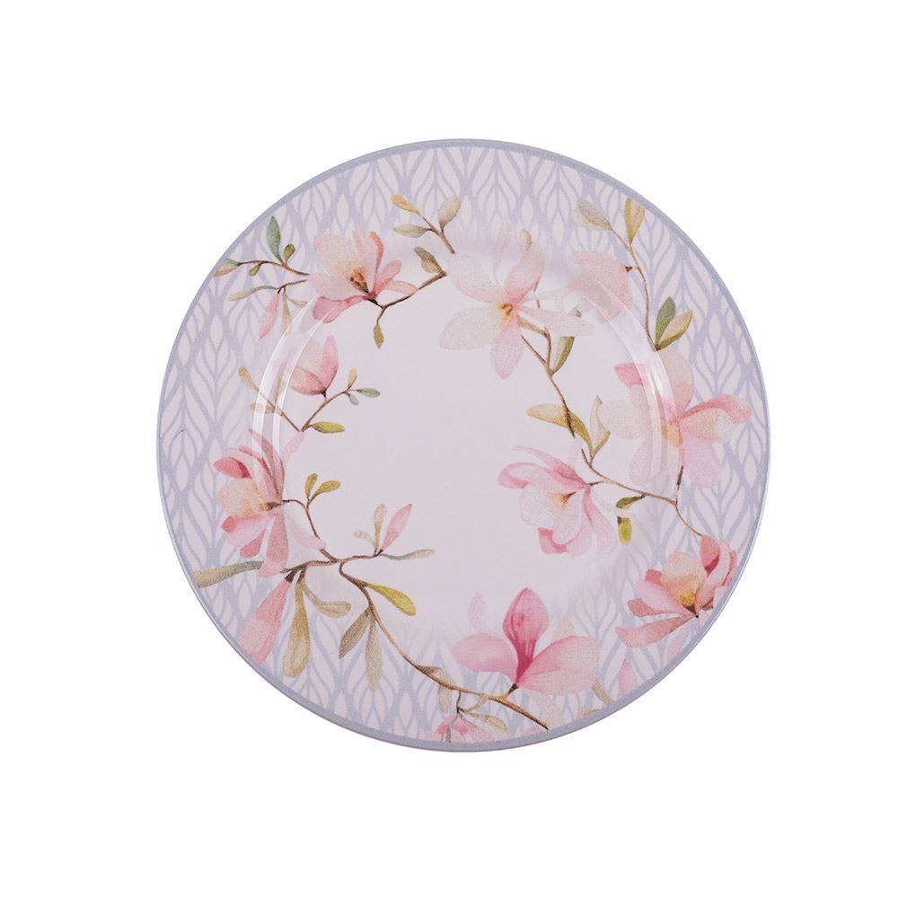 Prato De Sobremesa Alleanza Floral 20Cm - Cerâmica