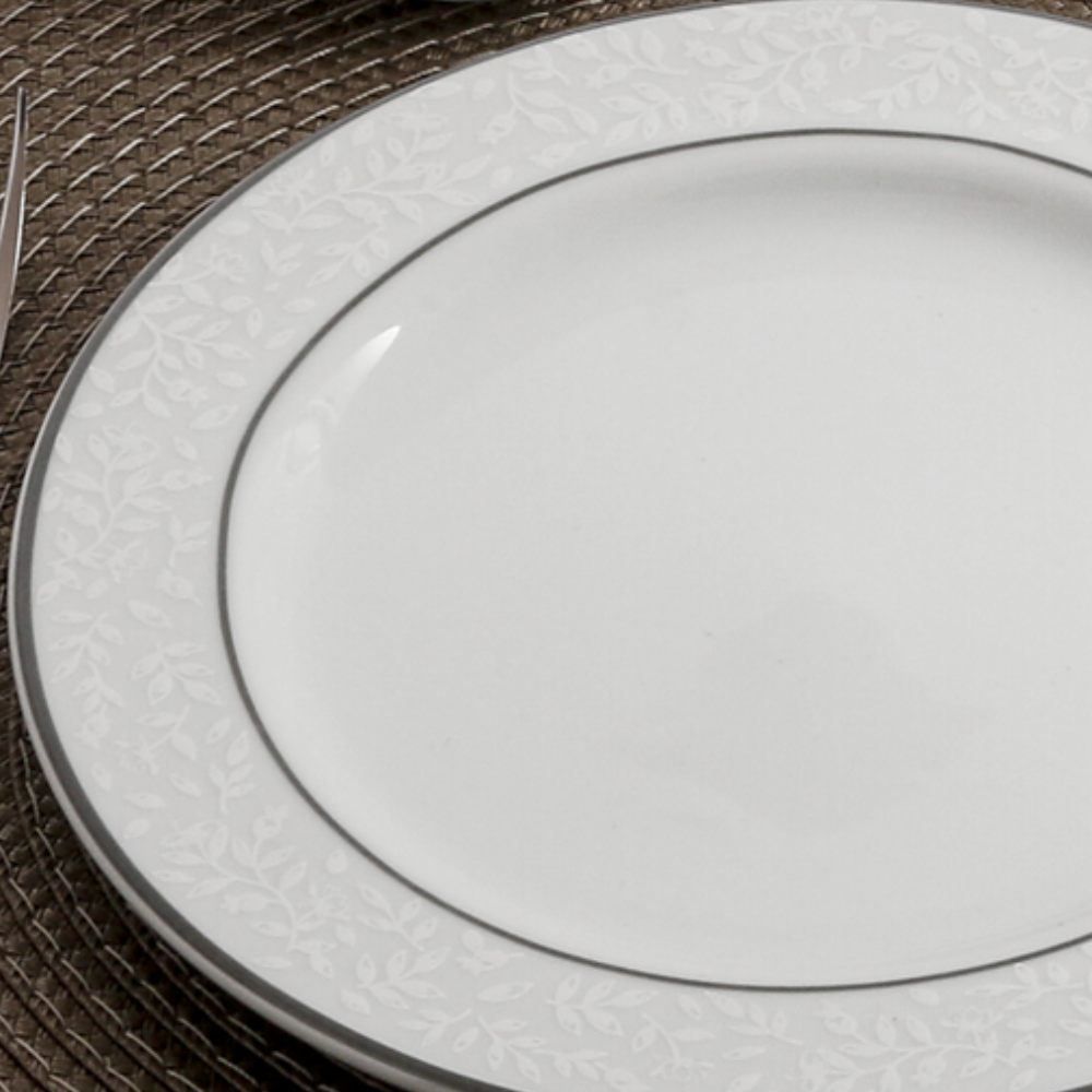 Prato De Sobremesa De Porcelana Charlotte Schmidt - 19 cm