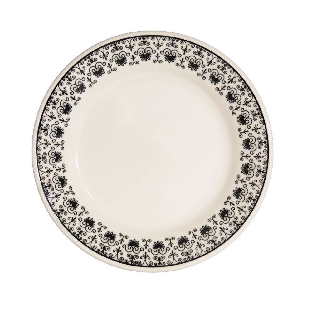 Prato De Sobremesa Donna Renda 18Cm - Cerâmica