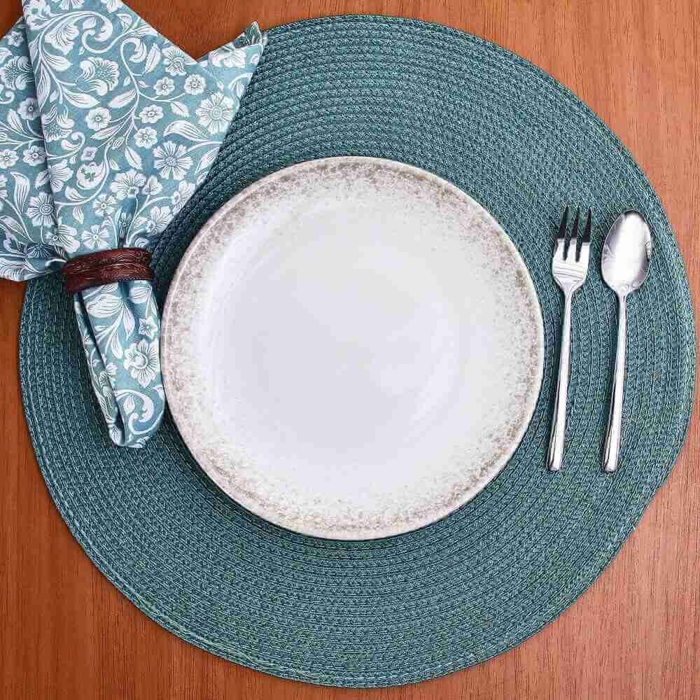 Prato De Sobremesa Ivy Bege Havan Casa 21Cm - Cerâmica