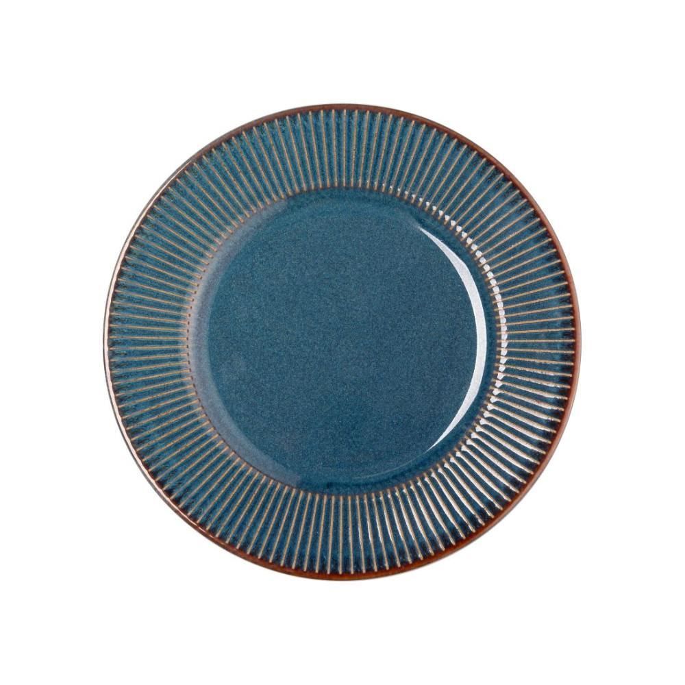 Prato De Sobremesa Linear Lyor 20 Cm - Azul