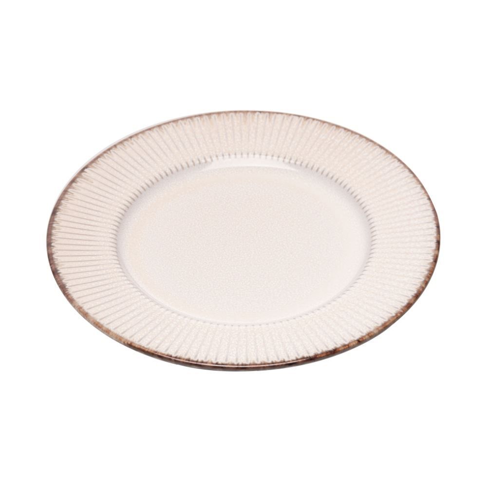 Prato De Sobremesa Linear Lyor 20 Cm - Branco