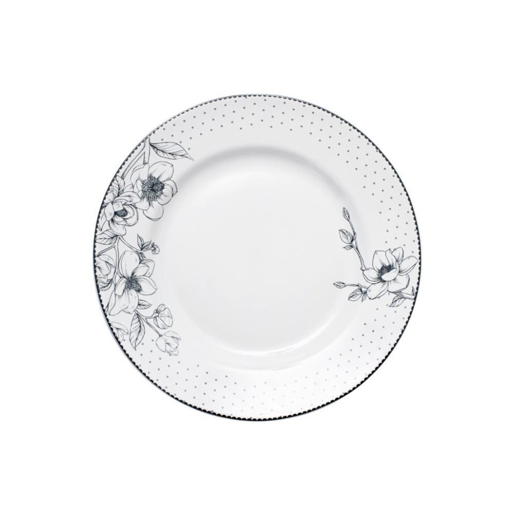 Prato De Sobremesa Porcelana Jasmine Havan Casa 20Cm - Estampado