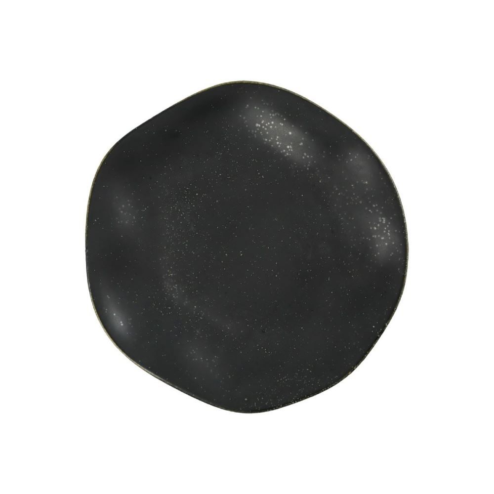Prato De Sobremesa Ryo Volcano Oxford 21,5Cm - Preto 