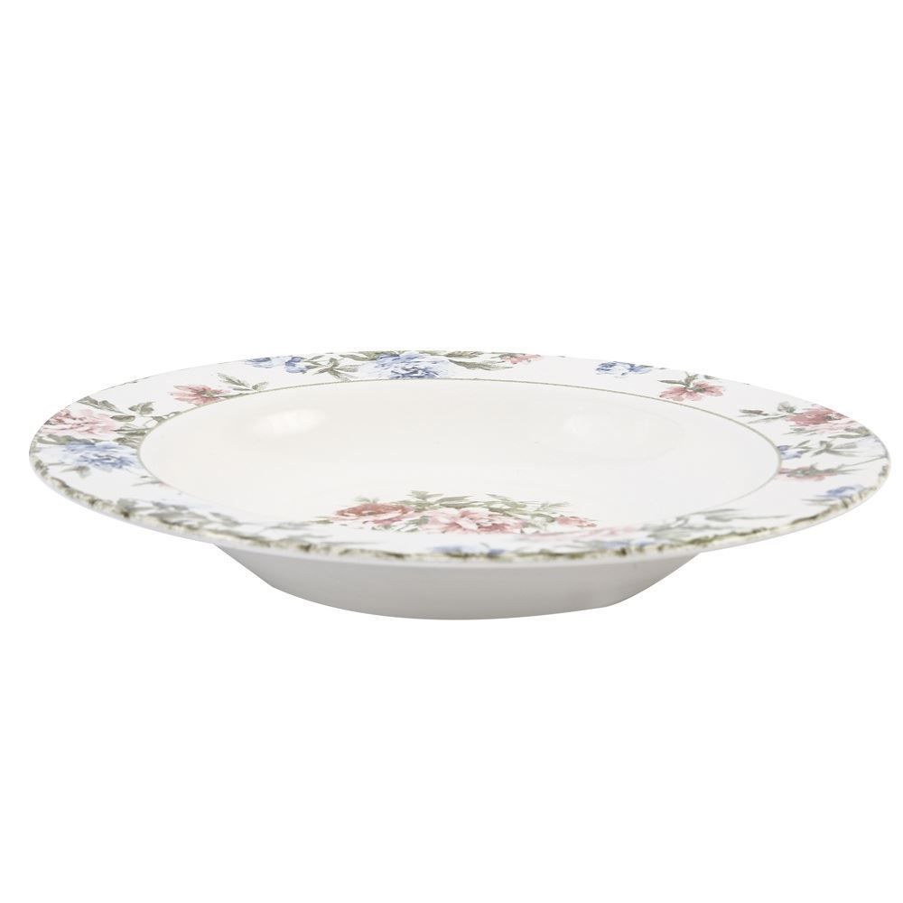 Prato Fundo Cerâmica Romântica 2 Havan Casa By Alleanza - 24,5 cm