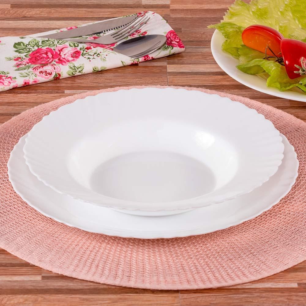 Prato Fundo Finecasa Marabella 22,5Cm - Opaline