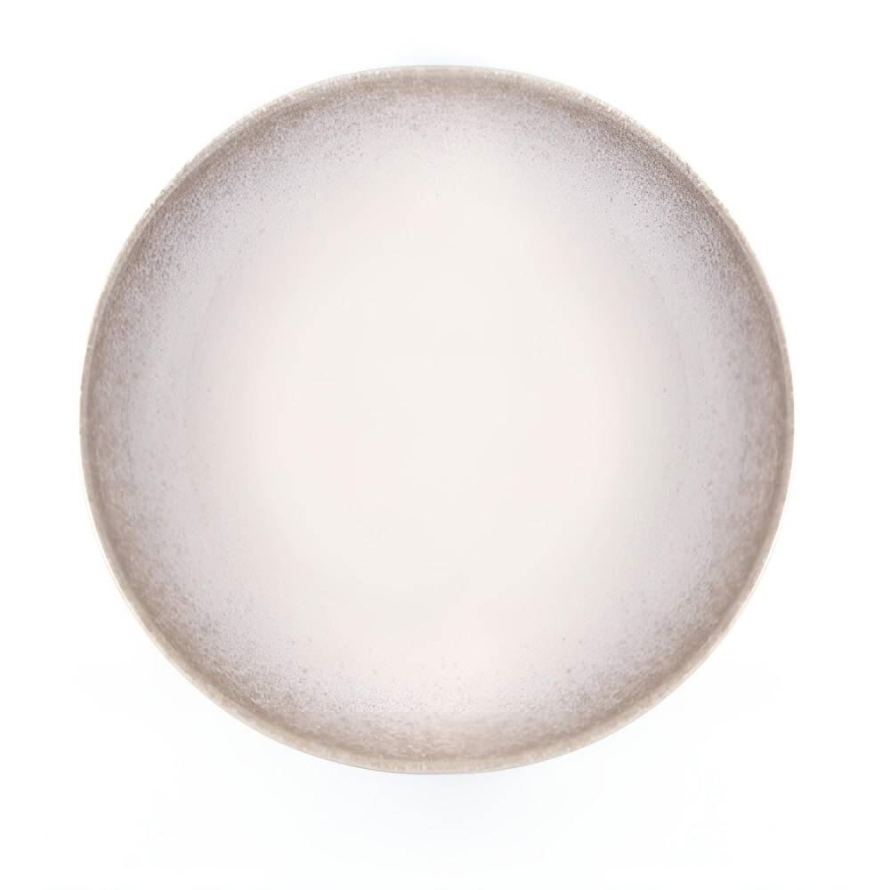 Prato Fundo Ivy Bege Havan Casa 21,5Cm - Cerâmica