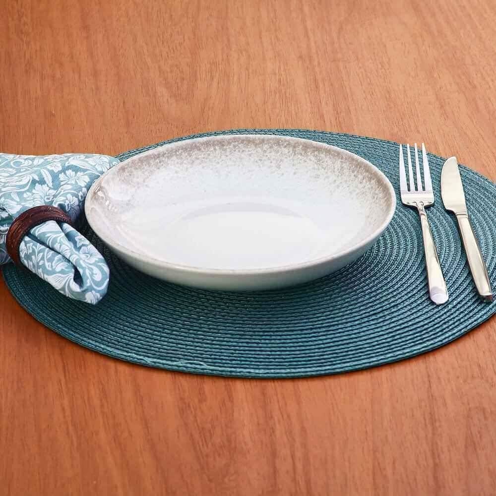 Prato Fundo Ivy Bege Havan Casa 21,5Cm - Cerâmica