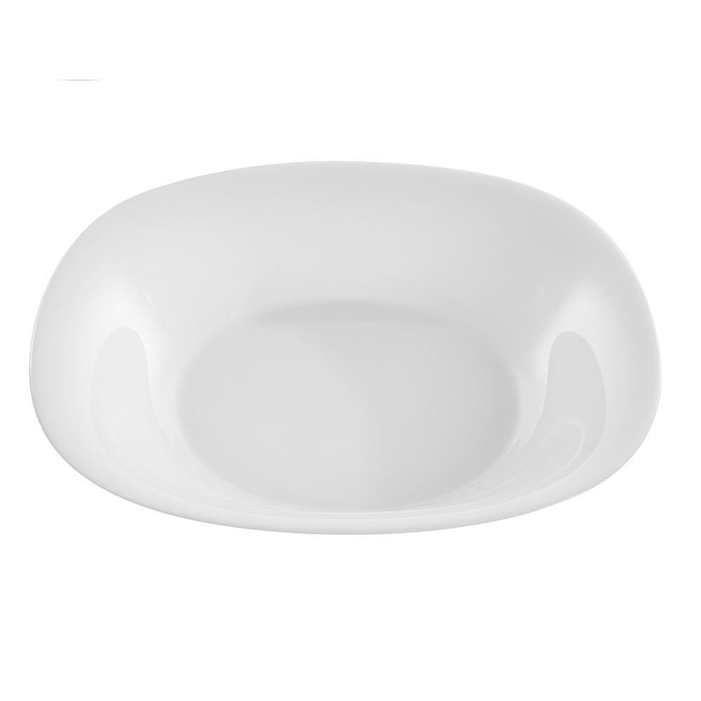 Prato Fundo Lyor Carine White 21Cm - Branco